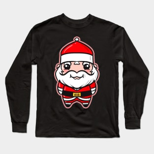 Kawaii Xmas Christmas Tree Ball Globe Santa Christmas Long Sleeve T-Shirt